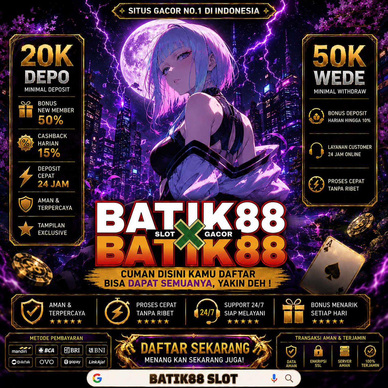 BATIK88 ⁉️ CUMAN DISINI KAMU DAFTAR BISA DAPAT SEMUANYA, YAKIN DEH !
